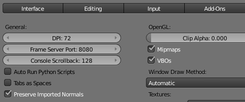 Do not recalculate normals when rendering or editing